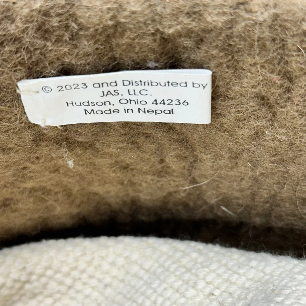 Extra Large Wool Brown Bear Tote Storage Decoration